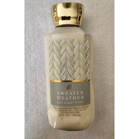 Bath and Body Work SWEATER WEATHER Body Lotion 8 fl oz / 236mL * NEW * - Picture 1 of 7